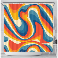 Abstract Art Oil Paint Shower Curtain - Aesthetic Home Decor
