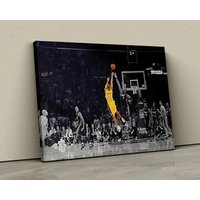 Kobe Bryant Last Shot Canvas Iconic Tribute To The Black Mambas