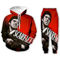 Movie Scarface Hoodie Jogger Set