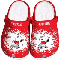 Cute Snoopy Red Clogs Shoes