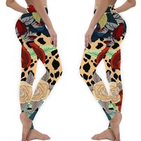 Buttery Soft Boho Abstract Animal Print Leggings