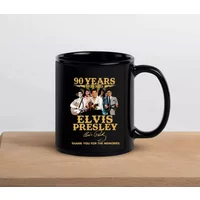 Elvis Presley 90th Birthday 1935-2025 Thank You Coffee Mug