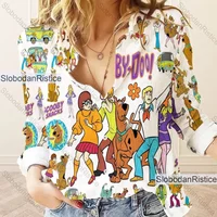 Scooby-doo Women Casual Shirt, Scooby-doo Shirt, Woman Shirt
