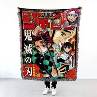 Anime Hand Woven Blanket | Demon Upper 3 Slayer Throw Decor