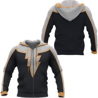 Black Adam 3d Zip Hoodie, Costume Halloween Cosplay 3d Zip Hoodie