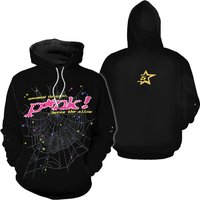 Sp5der Hoodie Black/pink Size