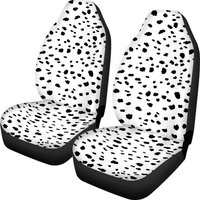 Dalmatian Print Car Seat Covers For Front Seats
