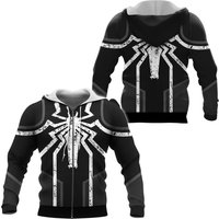 Venom Hoodie, 3d Zip Hoodie
