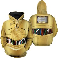 C-3po Costume Hoodie Sweatpants Set
