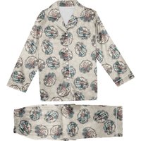 Vintage 1950s Deadstock Atomic Pattern Cotton Pajamas