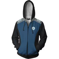 The Orville Cosplay Costume Sweatshirt Hooded Uniform Zipper Hoddies Coat Jacket