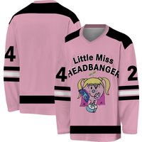 Little Miss Headbanger Lightweight Festival Hockey Jersey Edm Rave Clothing