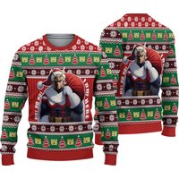 Hohoho I Am Here Hero Anime Ugly Christmas Sweater