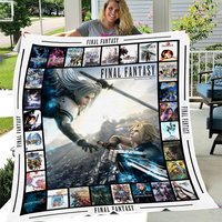 Final Fantasy Blanket, Final Fantasy Fleece, Sherpa Blanket Soft And Cozy Luxury