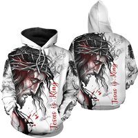 Jesus Is King 3d Hoodie, Halloween Gift, Christmas Gift