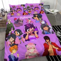 Hot Aphmau 3d Comforter Bedding Set Gift