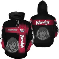 Personalized Wendy’s Black Custom All Over Print 3d Hoodie
