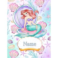 Custom Little Mermaid Blanket, Personalized Mermaid Fleece Blanket