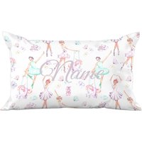 Ballerina Pillow, Personalized Ballet Pillowcase, Birthday Gift For Dancer, Ballet Themed Room