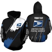 Personalized Postal Service Hoodie, 3d Printed Hoodie