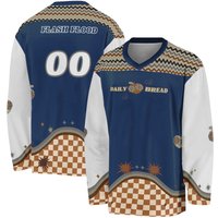 Daily Bread Classic Navy Custom Edm Hockey Jersey