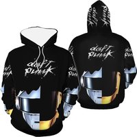 3d Hoodie, Daft Punk Music Band Graphic Classic Hoodie