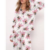 Coquette Coffee Satin Pajama Set, Pajamas Set