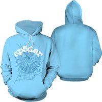 Sp5der X Young Thug Sky Blue Hoodie Joggers Set