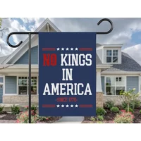 No Kings In America House Flag, Trump Yard Garden Flag, Protect Democracy