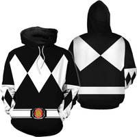 Black Power Ranger 3d Costumes Unisex Tracksuit Hoodies Joggers Sets