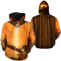 Puss In Boots Cosplay Hoodie 3d Printed Hooded
