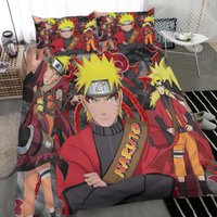 Narutoo Clone Jutsu Sage Mode Artwork: Comforter, Duvet Cover, Bed Sheet Bedding