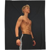 Svt Hoshi Shirtless Photo Blanket, Seventeen Hoshi Kpop Merch