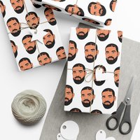 Drake Rapping Paper | Birthday Wrapping | Gift Wrap | Christmas Wrapping Paper | Drake Lover Boy Era