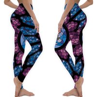 Stained Glass Rose Leggings