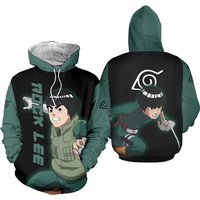 Rock Lee 3d Printed Hoodie