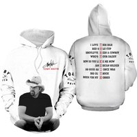 Toby Keith I Live This Bar Red Soup Who S Hoodie 3d