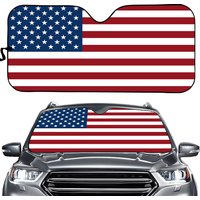 American Flag Windshield Sun Shade, High-resolution Car Sun Shade