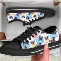 Cute Pug Women's Low Top Sneakers