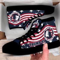 Trump 47 Take America Back Mens Black High Tops