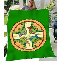 Pizza Time Tmnt Teenage Mutant Ninja Turtles Blanket