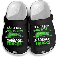 Just A Boy Who Loves Garbage Trucks Clogs