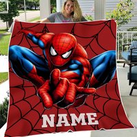 Personalized Family Spider Blanket
