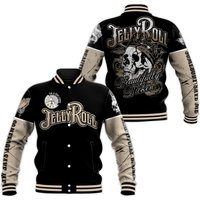 Jelly Roll Beautifully Broken Tour Baseball Jacket