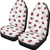 Ladybug Car Seat Covers, Ladybird Lover Front Car Cover Gift