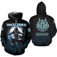 Disturbed Tour 2024 3d Hoodie