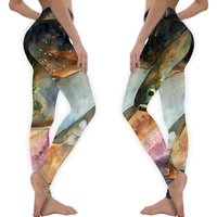 Rainbow Trout Water Color Painting Leggings