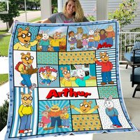 Arthur Blanket, Arthur Tv Series Fleece, Sherpa Blanket Soft And Cozy