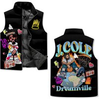 J.cole Dreamville Sleeveless Puffer Jacket