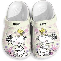 Custom Name Snoopy Cute Clogs, Classic Clog